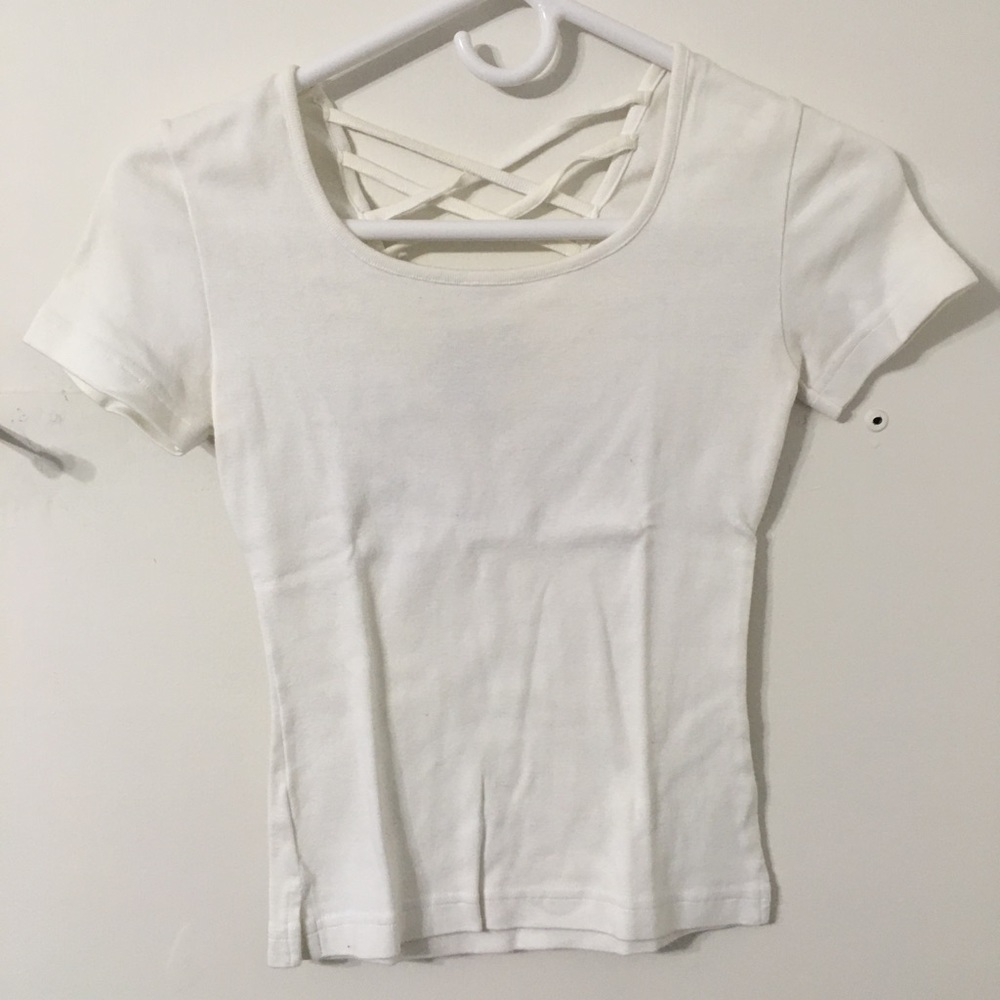 Derek Heart dressy Tshirt white size small